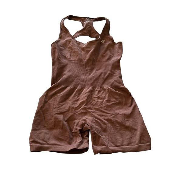 Kimith Brown Sleeveless Stretch Bodysuit - Picture 1 of 4
